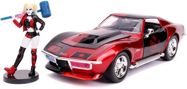 JAD253255019 - CORVETTE Chevy Stingray with HARLEY QUINN action figure - 1
