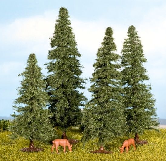 NOC25432 - 4 Fir trees 4 to 8 cm - 1