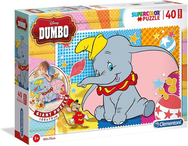 CLE25461 - 40 pieces puzzle to be made on the floor DUMBO - 100x70 cm - 1