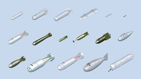 ITA2691 - Paintable WWII German Aircraft Weapons - 1