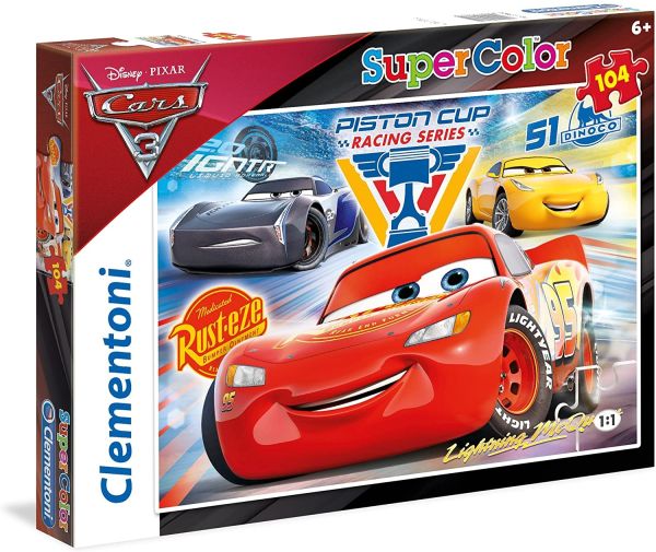 CLE27072 - Jigsaw Puzzle 104 Pieces CARS 3 - 1