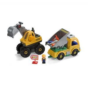 MOT13365 - Set with excavator and dumper truck accessories and tools inclued - 1