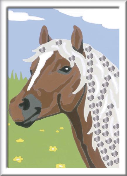 RAV27683 - Art number - Horse and sequins - 13x18 cm - 1