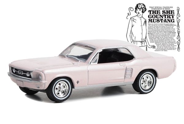 GREEN30427 - 1967 FORD Mustang coupé pale pink from the GOODRO FORD range in blister pack - 1