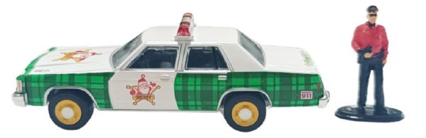 GREEN30564-F - 1981 Ford Ltd Crown Victoria with police car from the Christmas Collection 2025 series, still in its original packaging. - 1