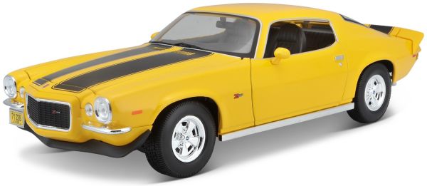 MST31131 - Yellow 1971 Chevrolet Camaro Z28 with black stripes - 1