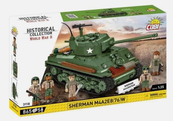 COB3118 - SHERMAN M4A2E8(76)W Tank - 865 Parts - 1