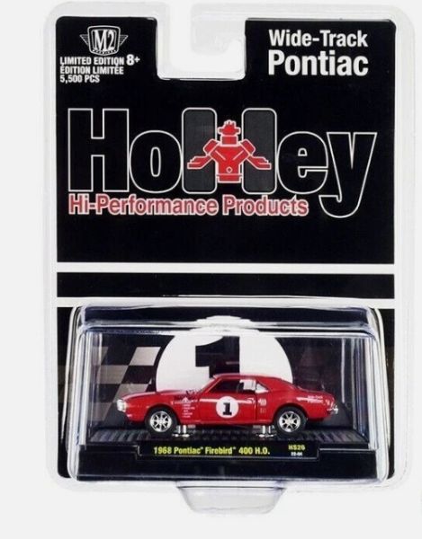 M2M-31500-HS26 - PONTIAC Firebird 400 HO 1968 red HOLLEY in blister - 1