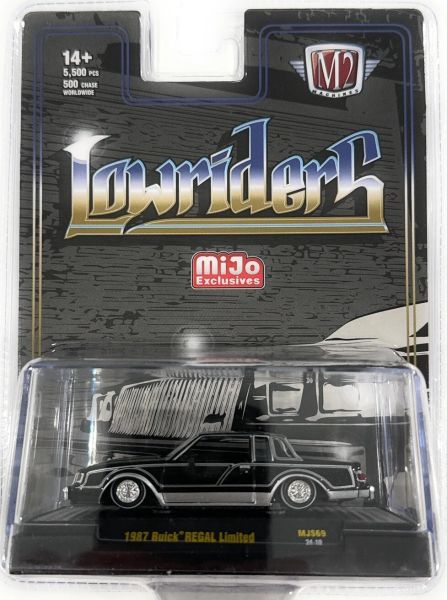 M2M-31500-MJS69 - BUICK Regal Limited 1987 black LOWRIDERS in blister - 1