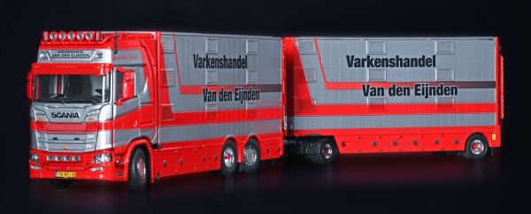 IMC32-0193 - SCANIA S High Roof 6x2 rigid with trailer 1+1 Livestock axles VAN DEN EIJNDEN - 1