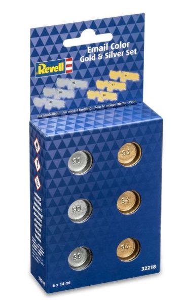 REV32218 - Email Colour - Silver and Gold Set - 6x14ml - 1