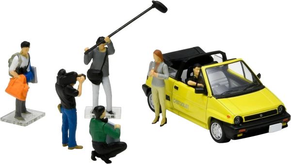 TOM324751 - Television Crew with yellow Honda City Convertible and accessories - 1