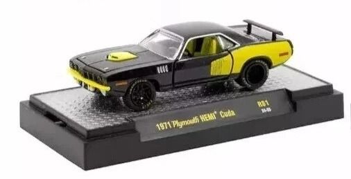 M2M-32600-81-C - PLYMOUTH HEMI Cuda 1971 black and yellow - 1