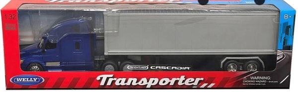 WEL32696BLEU - FREIGHTLINER Cascadia 6x4 (Blue) with 2-axle trailer - 1