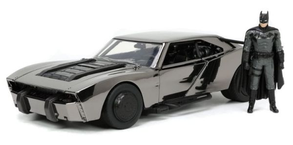 JAD33740 - Batmobile Chrome Black 2022 with the Batman figure - 1