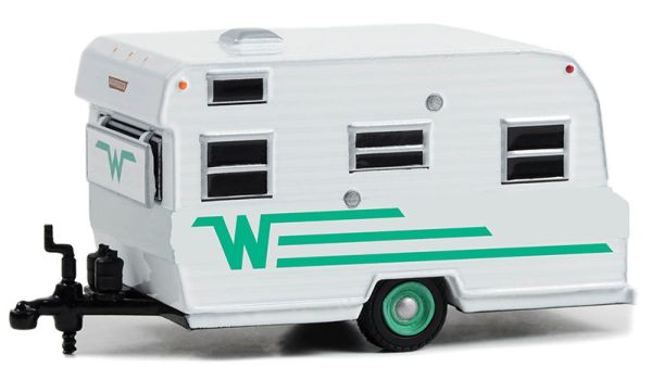 GREEN34140-C - Caravan Winnebago Travel Trailer 216 1965 from the series HITCHED HOMES in blister pack - 1