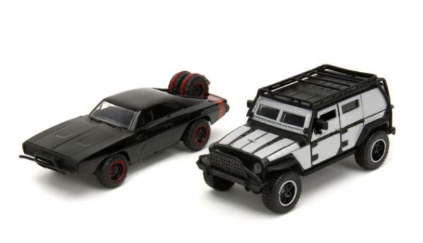 JAD34252 - JEEP Wrangler gray and DODGE Charger Off-Road Black FAST & FURIOUS - 1