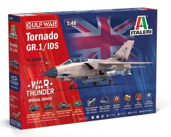 ITA35107 - WAR THUNDER fighter aircraft - TORNADE GR.1/IDS Gulf War - to assemble and paint - 1