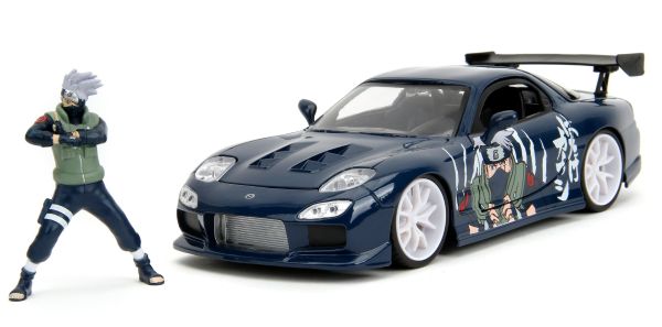 JAD35349 - 1993 MAZDA RX-7 W Blue NARUTO with KAKASHI Hatake figure - 1