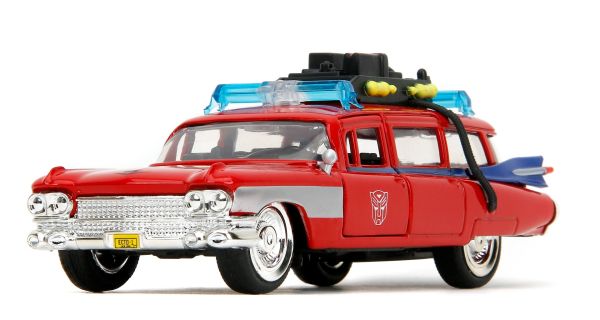 JAD35863 - RED CADILLAC Ecto-1 Ghostbusters - TRANSFORMERS - 1