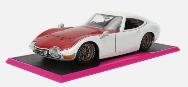 JAD36029 - TOYOTA 2000GT Starlight 1967 White and red - PINK SLIPS - 1