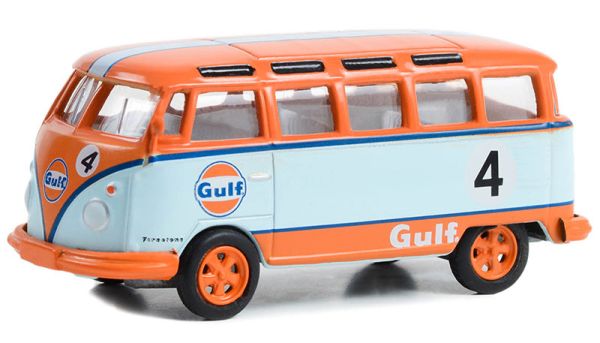 GREEN36070-B - VOLKSWAGEN Samba bus 1964 GULF from the CLUB VEE-DUB series in blister pack - 1