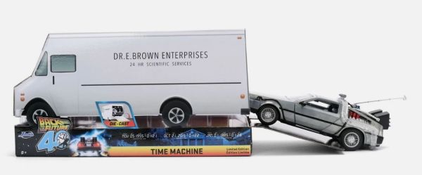 JAD36849 - Grey DeLorean with truck-shaped box, BACK TO THE FUTURE - 1