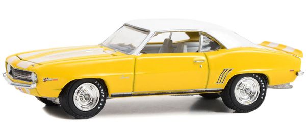 GREEN37290-D - 1969 CHEVROLET Camaro Z/28 yellow from the BARRETT JACKSON series in blister pack - 1