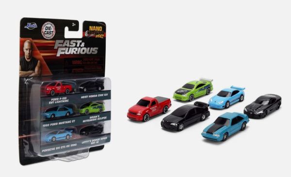 JAD37293 - FAST AND FURIOUS Pack - 6 cars - 1