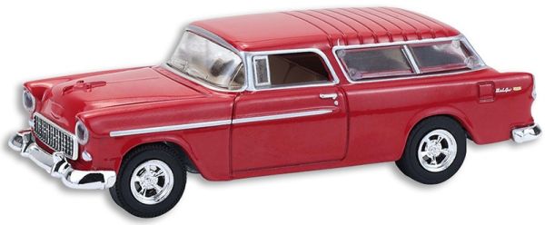 GREEN37330-A - 1955 Chevrolet Nomad Custom Wagon, red, from the Barrett-Jackson series - 1