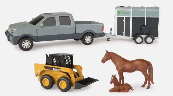 ERT37656-SKID - Pick-up with JOHN DEERE mini-loader and horses - 1