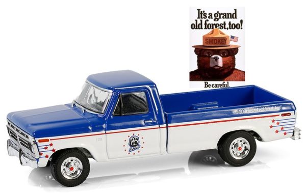GREEN38070-D - FORD F-250 1976 from the SMOKEY BEAR series in blister pack - 1