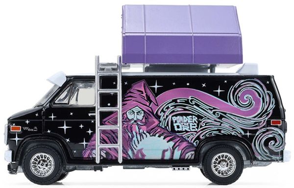 GREEN38080-C - 1978 GMC Vandura custom camper van with rooftop tent from THE GREAT OUTDOORS series, still in its original packaging. - 1