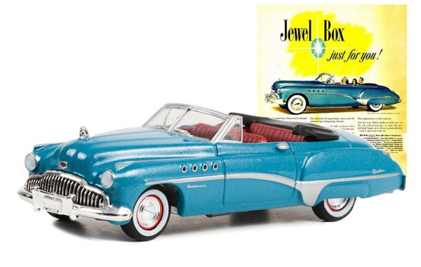 GREEN39110-A - BUICK roadmaster 1949 blue from the series VINTAGE AD CARS under blister - 1