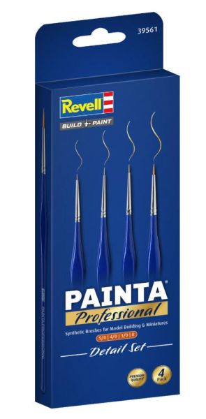 REV39561 - Set of 4 paintbrushes – Sizes 5/0, 4/0, 3/0, 0 - 1