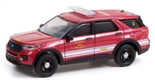 GREEN30257 - 2020 FORD Police Interceptor Detroit Fire Department Blister Pack - 1
