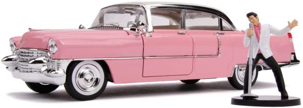 JAD31007 - CADILLAC fleetwood 1955 pink with Elvis figure - 1