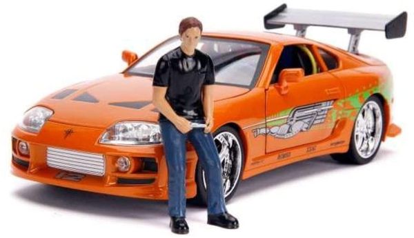 JAD31139 - TOYOTA Supra 1995 FAST AND FURIOUS with figure and lights - 1