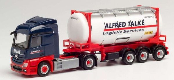 HER312868 - MERCEDES Actros S 4x2 with container carrier and tank container ALFRED TALKE - 1