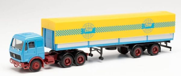 HER313124 - MERCEDES NG 6x4 with tarpaulin trailer 2 Axles CSAD - 1