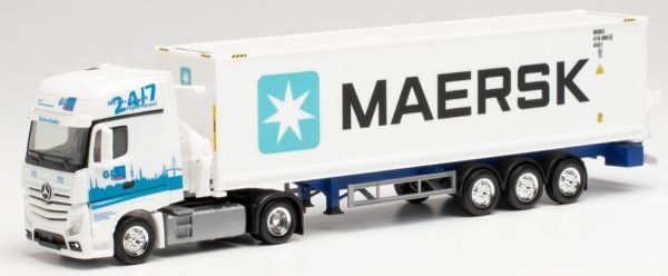 HER313384 - MERCEDES Actros GigaSpace 4x2 GDH with side loading trailer 3 Axles MAERSK - 1