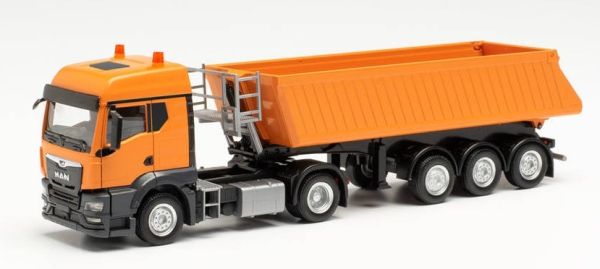HER314589 - MAN TGS TM 4x2 with 3 Axles Orange - 1
