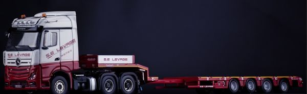 IMC32-0117 - MERCEDES BENZ Actros Streamspace 6x4 SE LIFTING and Nooteboom MCOS low loader trailer - 1