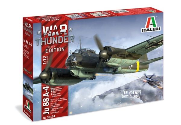 ITA35104 - Aircraft Junkers JU 88 A-4 WAR THUNDER to assemble and paint - 1