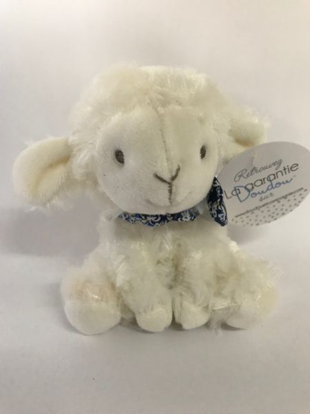 DC3817-02 - Lamb darling baby comforter Blue floral - 1