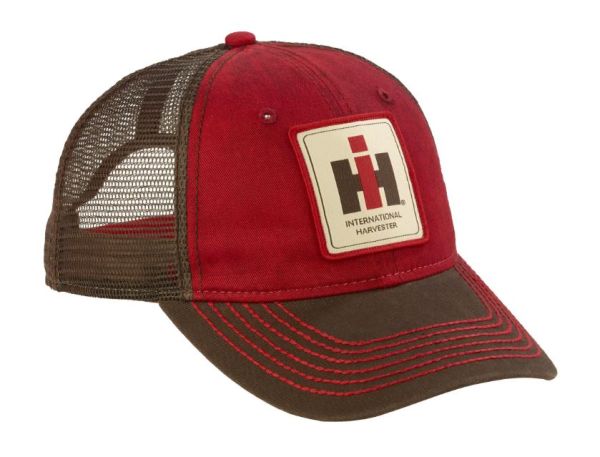 400863 - Brown and red cap with aged-look IH logo - 1