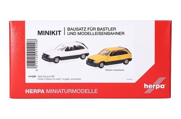 HER014298 - OPEL Corsa A SR, white and yellow – 2-piece model kit - 1