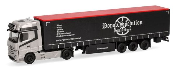 HER318891 - MERCEDES BENZ Actros L 4x2 with 3-axle trailer POPOV Spedition - 1