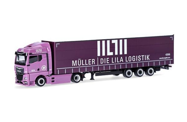 HER320801 - MAN TGX GM 4x2 with 3-axle trailer MULLER – DIE LILA LOGISTIK - 1
