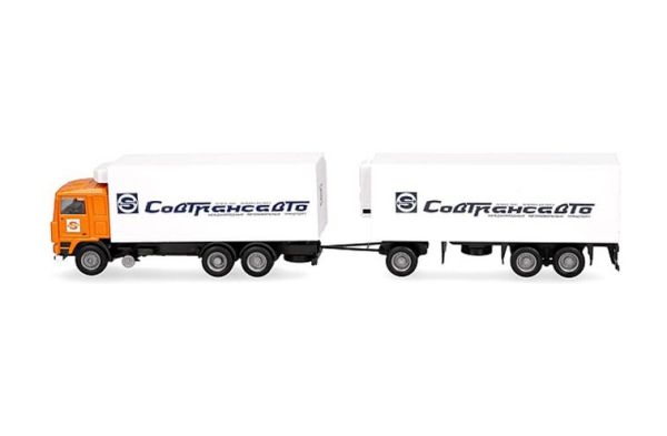 HER321167 - VOLVO F10 6x4 with body and 1+2-axle SOVTRANSAVTO trailer - 1
